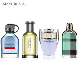 MayCreate 4pcs Perfumed men Long-lasting male Parfum Atomizer Bottle Glass Fashion Fragrances masculino importador spray erkek