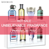 MayCreate 4pcs Perfumed men Long-lasting male Parfum Atomizer Bottle Glass Fashion Fragrances masculino importador spray erkek